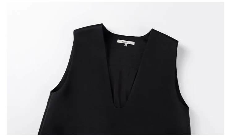 Title 5, White Dress Female V-neck Sleeveless Summer Ess...