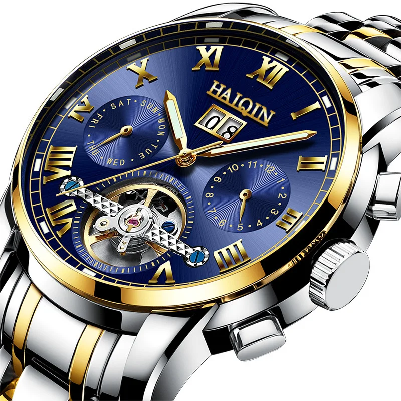 Relógio Mecânico Automático Tourbillon Vazado Luminoso à Prova D'água Masculino — foto 16