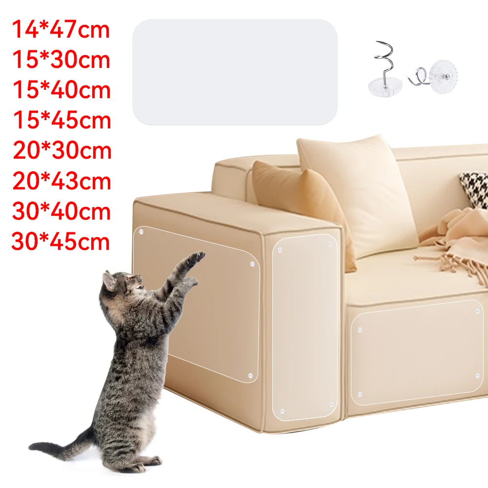 Title 4, Cat Scratcher Sofa Scraper Tape Scratching Post...