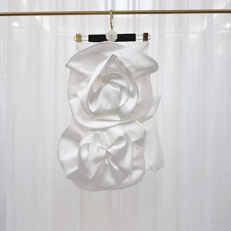 Title 3, Chic Three-dimensional Large Flower Lace-up Tub...