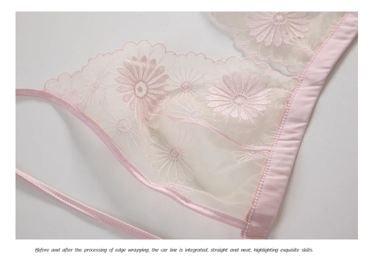Title 15, Sexy Temptation lingerie with daisy embroidery ...