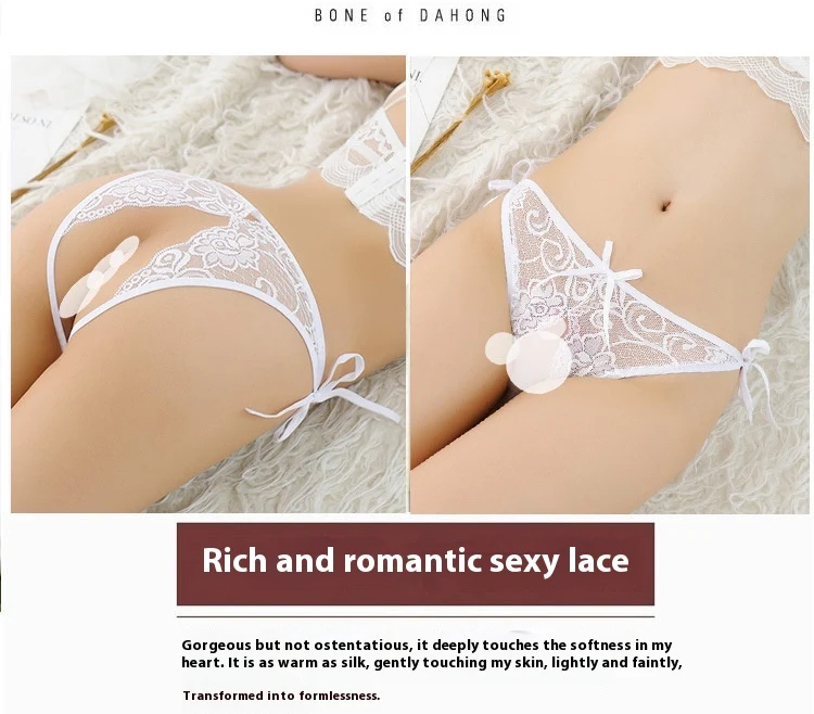 Title 8, Womens Solid Color Breathable Lace Underwear