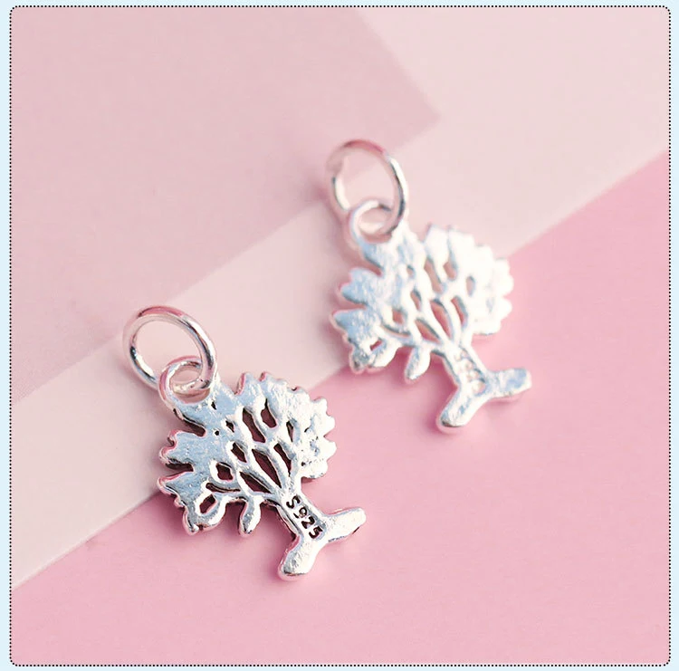 S925 Prata Joia DIY Acessório Material Pacote Pingente Árvore da Vida Crie suas próprias joias, fácil e criativo, perfeito para projetos de faça você mesmo. — foto 9