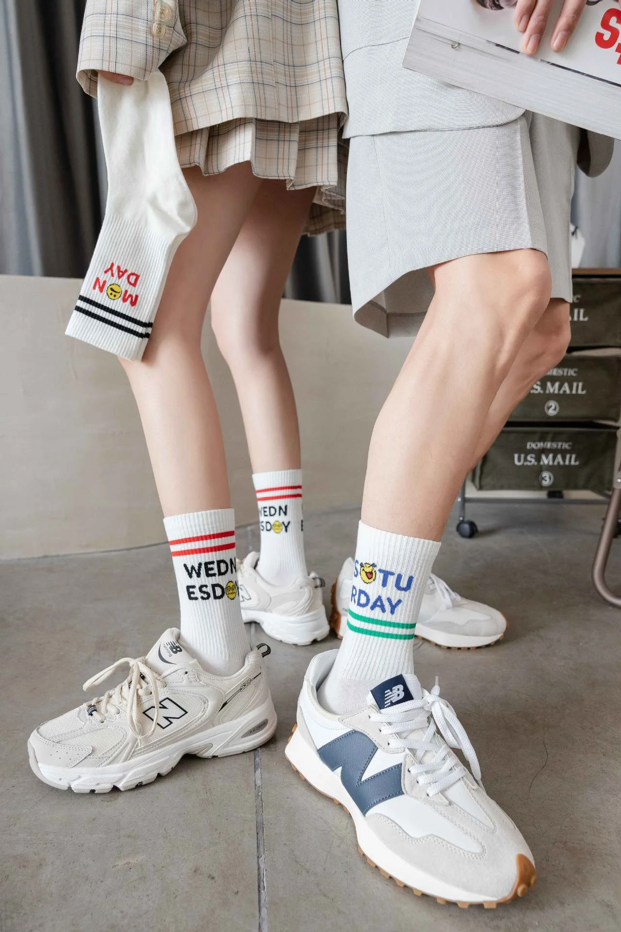 Title 13, Ins Tide College Style Long Tube Sports Socks O...