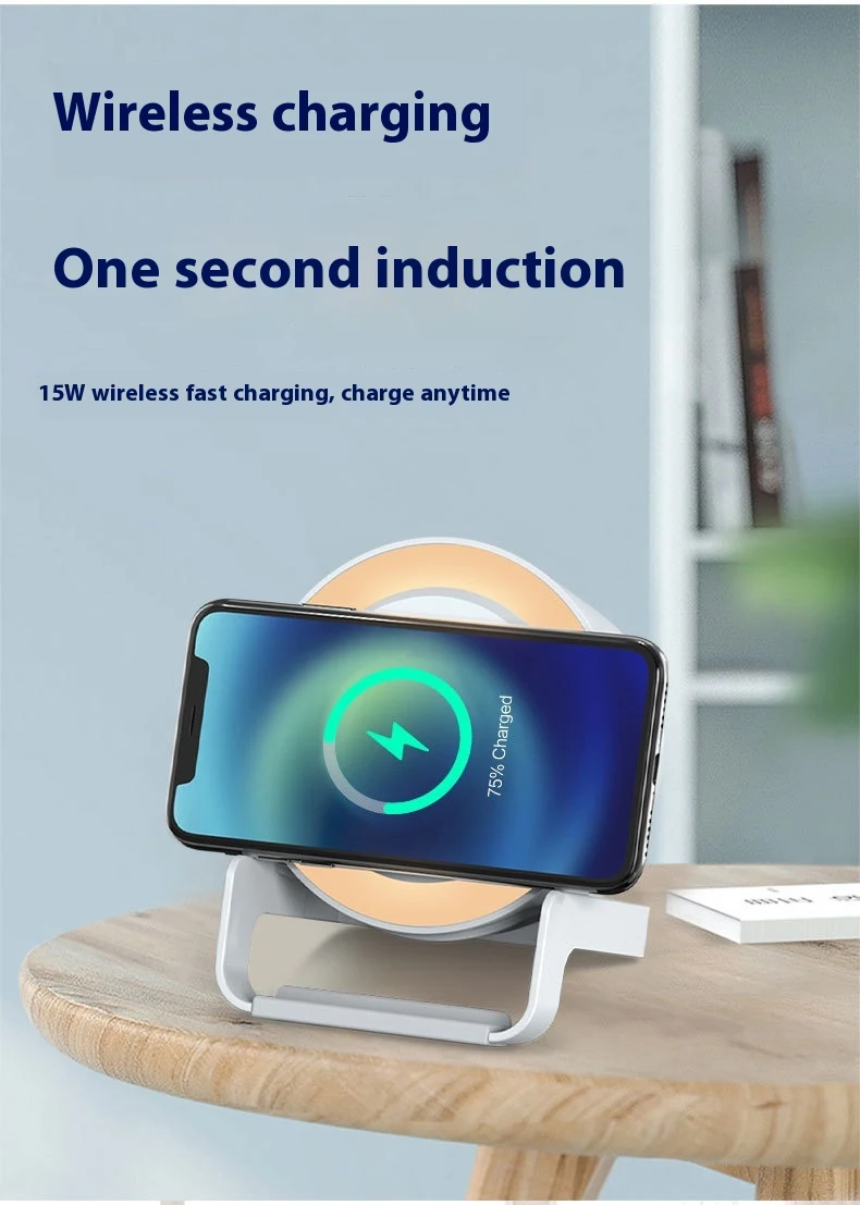 Title 3, Wireless Charger Bluetooth Speaker Multifunctio...