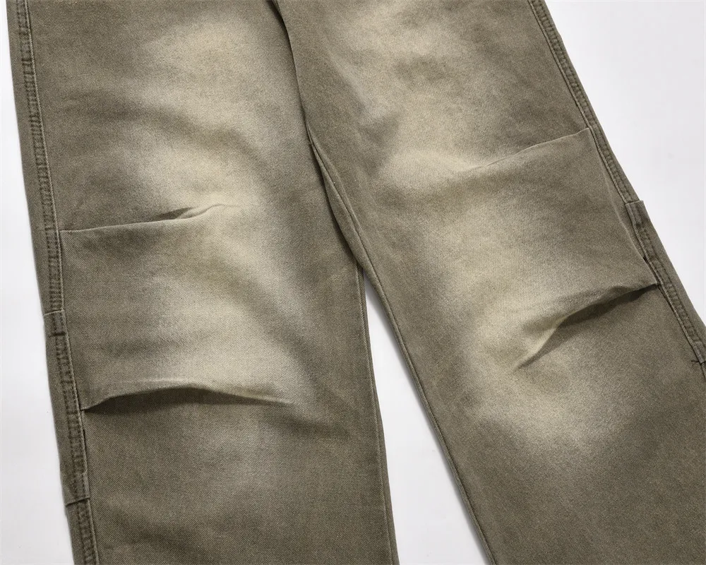 Title 11, Heren Jeans Afvalgrond Gewassen en Versleten, D...