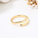 Anel Simples de Moda Feminino Novo Design Joia Elegante para Mulheres Acessório Perfeito para Uso Diário Anel Versátil e Moderno — foto 5