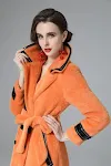 Women's Solid Color Belted Suit Collar Slim Coat Jacket. A versatile and stylish outerwear piece designed to flatter and — photo 22