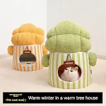 Pet Cauliflower Tree Hole Three-dimensional Closed Cat Nest provides a cozy and secure retreat. A comfortable, enclosed — photo 4