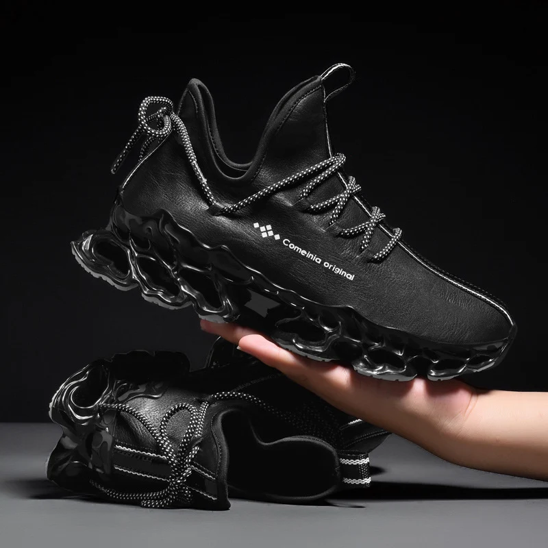 Heren casual sneakers met microfiber leren bovenwerk, comfortabel en stijlvol voor dagelijks gebruik, ideaal voor elke outfit. — foto 11