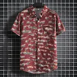 Men's Stylish Beach Flowers Half Sleeve Shirt offers a cool and fashionable look. Enjoy comfort and style while relaxing — photo 6