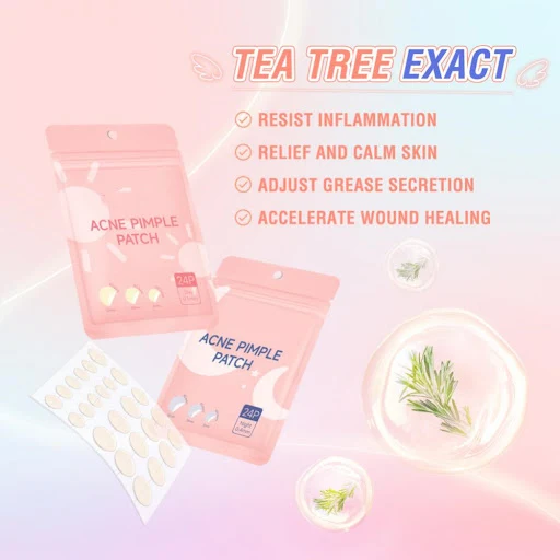 Title 3, Night Skin Care Acne Patch Tea Tree Removes Pim...