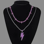 Colar Pantera Negra Liga Diamante Raio Pingente Fato – Adicione um toque de herói ao seu visual, ideal para fãs e cosplayers. — foto 8