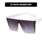 Solid white double grey