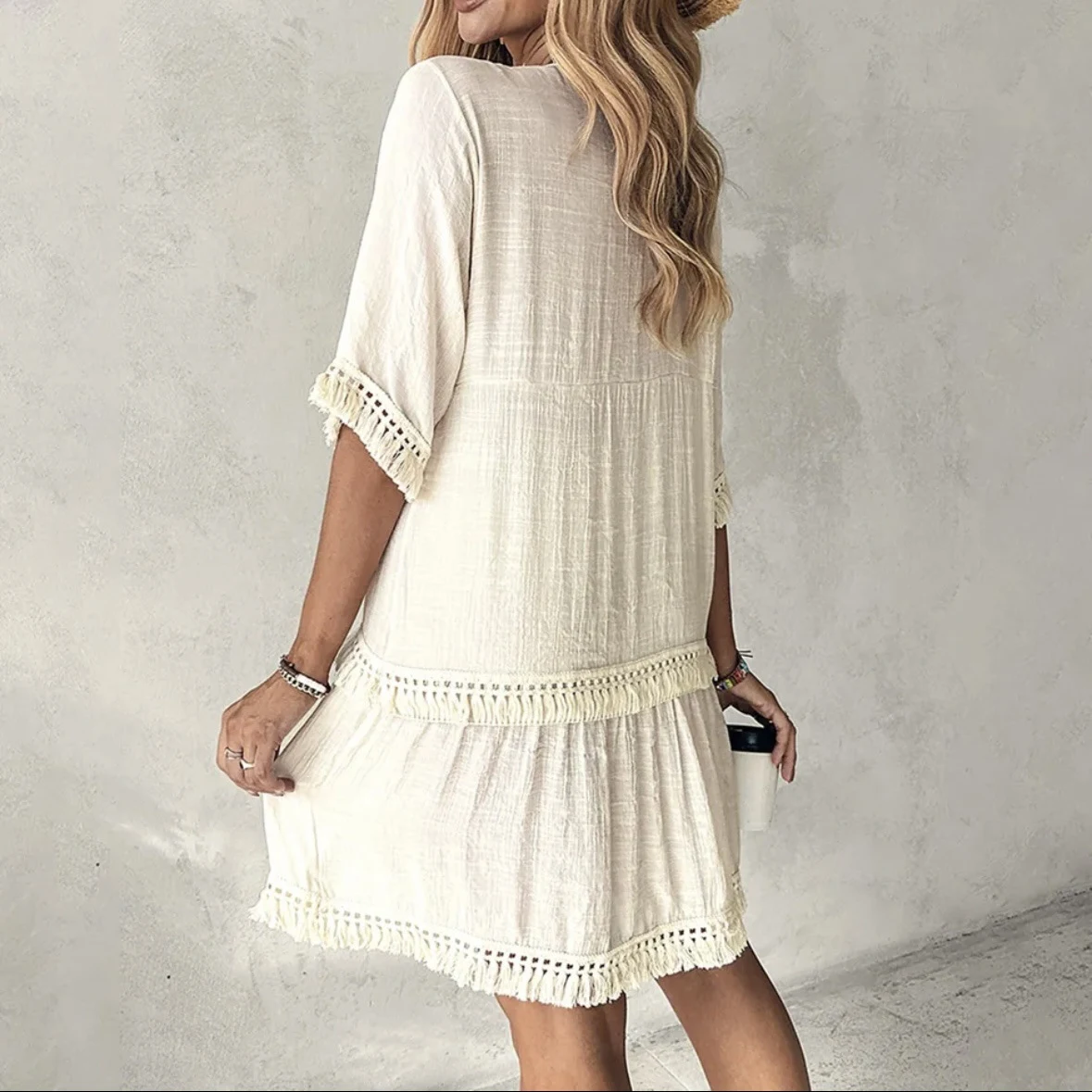 Title 3, Summer V-neck European And American Style Dress...
