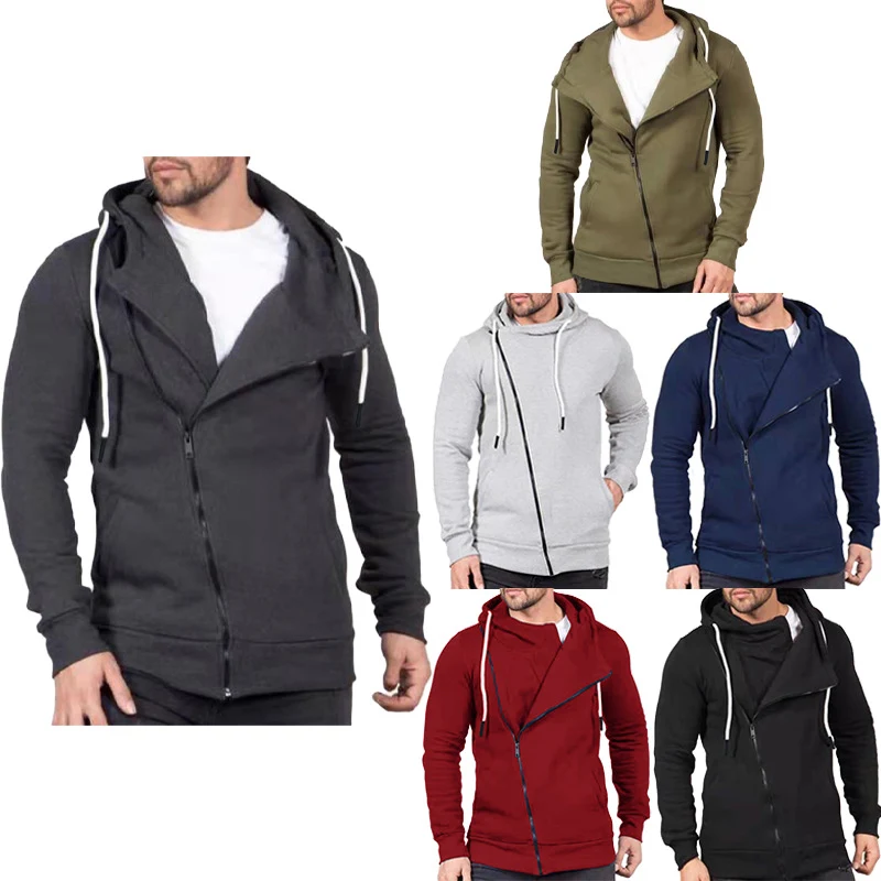 Moletom com capuz masculino de patchwork de lã elegante e moderno. Conforto e estilo para o seu dia a dia, ideal para o inverno. — foto 2