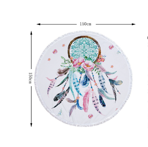 Title 1, Round fringed beach towel