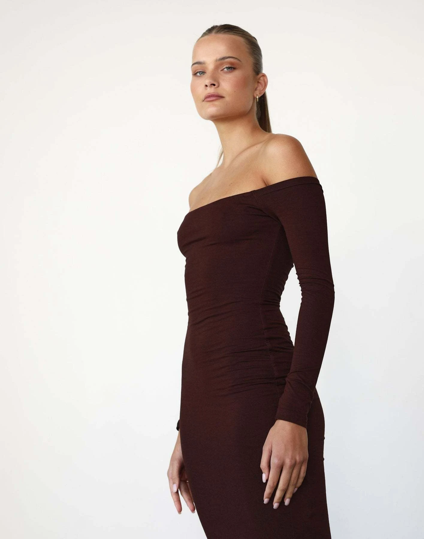 Title 12, Womens Off-shoulder Dress, Slim Fit, Fashion P...
