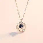Verzilverde fantasie planeet ketting — foto 4