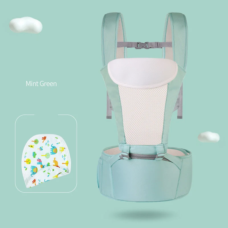 Sling para Bebê Respirável Quatro Estações com Assento de Cintura, Conforto e Segurança para Seu Pequeno, Leve e Prático — foto 1