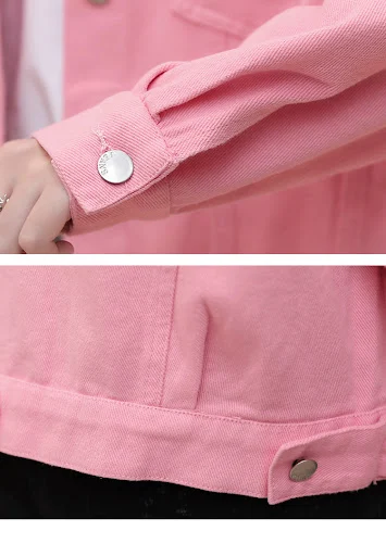 Title 6, BF Short Denim Jacket With Long Sleeves