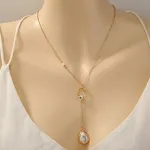 Gold Color Water Drop Pearl
