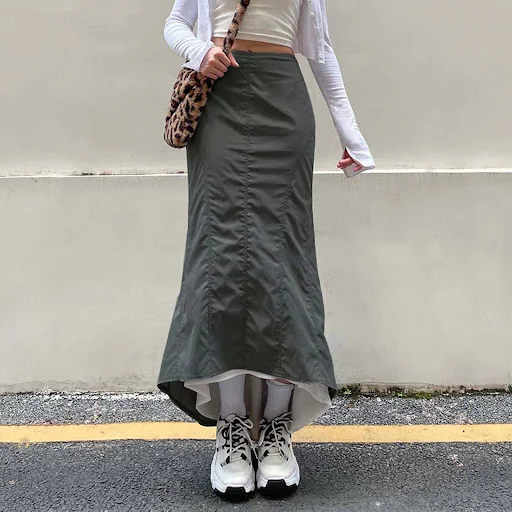 Title 6, Casual Millennium Style Pleated Irregular Hip B...