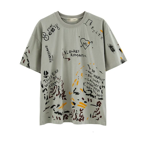 Title 5, New Ins Hong Kong Style Japanese Graffiti Prin...