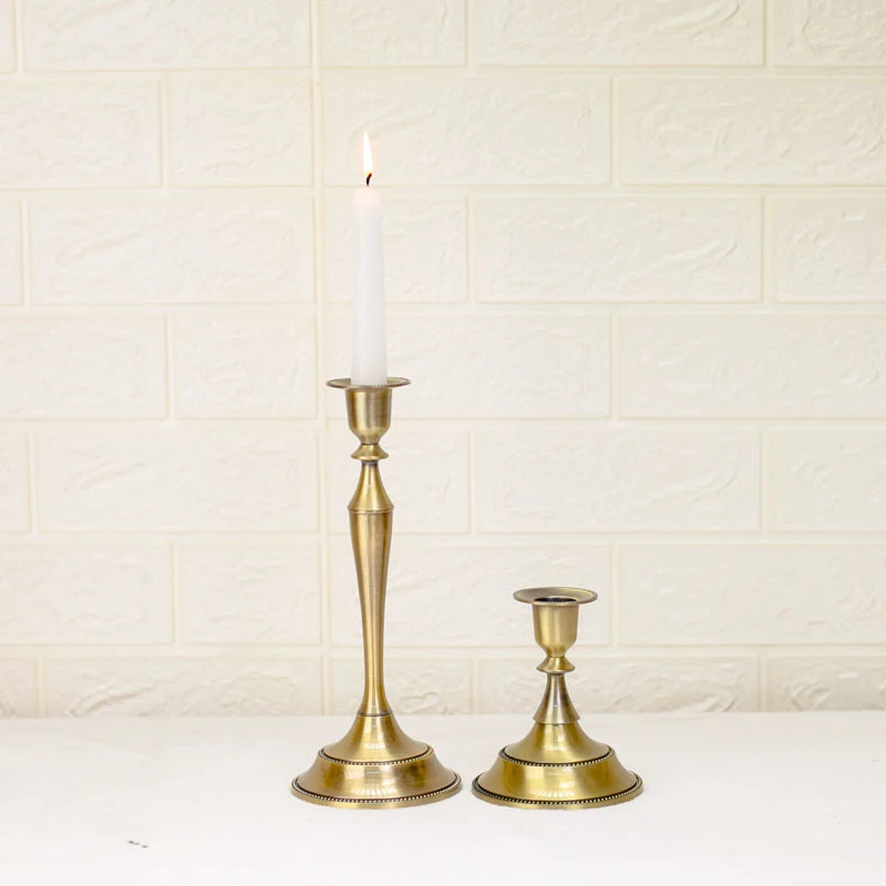 Title 1, Alloy Ornaments Simple European Candle Holder E...