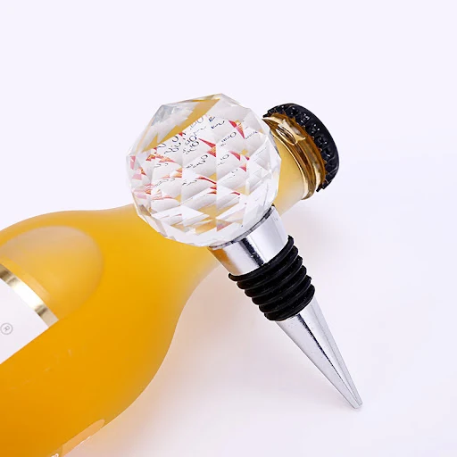 Title 4, Corkscrew Crystal Ball Wine Stopper