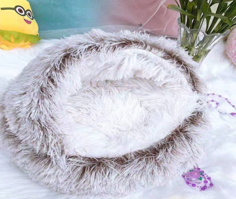 Title 11, 2 in 1 Dog and Cat Bed, Round Plush Warm Winter...