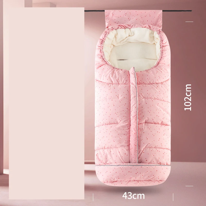 Edredom espesso e quente para bebês recém-nascidos no inverno Mantenha seu bebê aquecido e confortável com este edredom macio e aconchegante. — foto 2