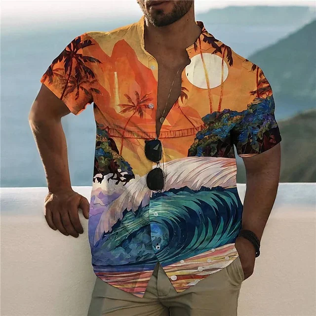 Title 4, Mens 3D Printed Short Sleeve Shirt, offering i...