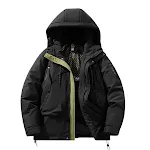 Jaqueta Shell Externa Down Acolchoada Casual Solta e Moderna para Conforto e Estilo em Aventuras ao Ar Livre — foto 1