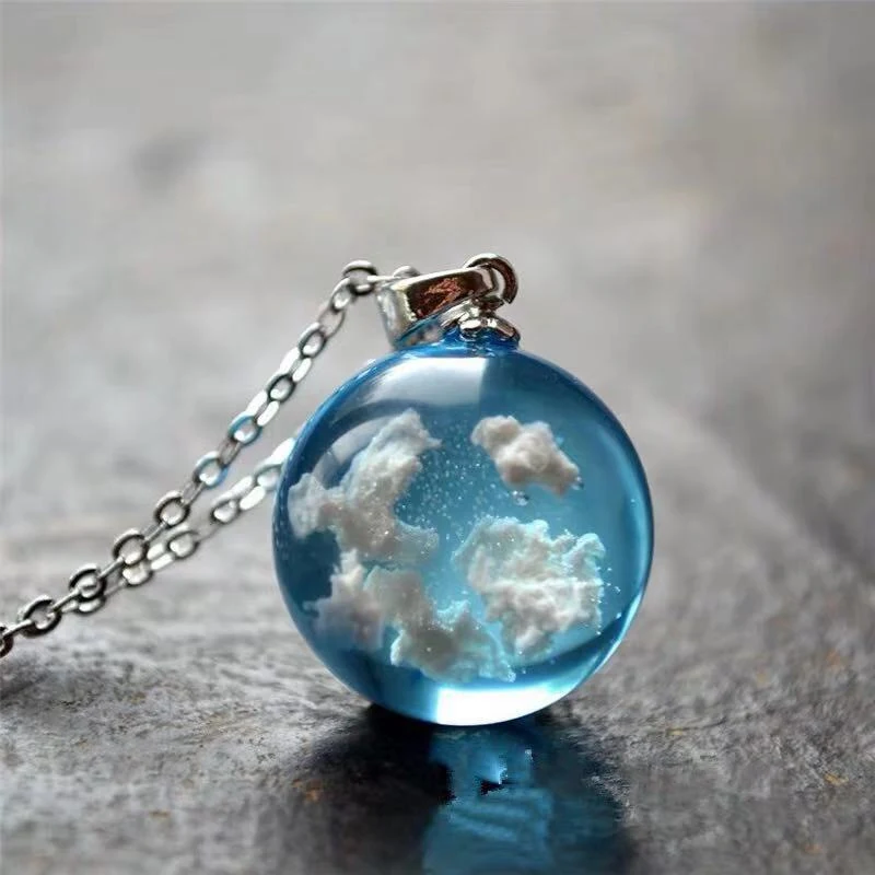 Baiyun Colar Resina Time Time Clavicle Chain Clavicle — foto 5
