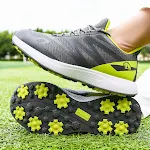 Tênis de golfe masculinos profissionais, respiráveis e confortáveis, tipo sneaker, para desempenho superior e conforto durante suas partidas. — foto 5