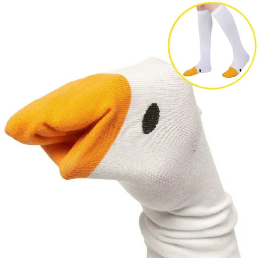 Title 3, Goose Game Socks Funny Unisex Cotton Goose Sock...