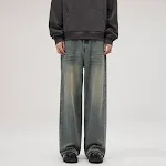 Jeans Americanos Sueltos para Hombre con Detalles de Rebaba Comodidad y Estilo Casual para un Look Relajado y Moderno Perfectos para el Día a Día — foto 2
