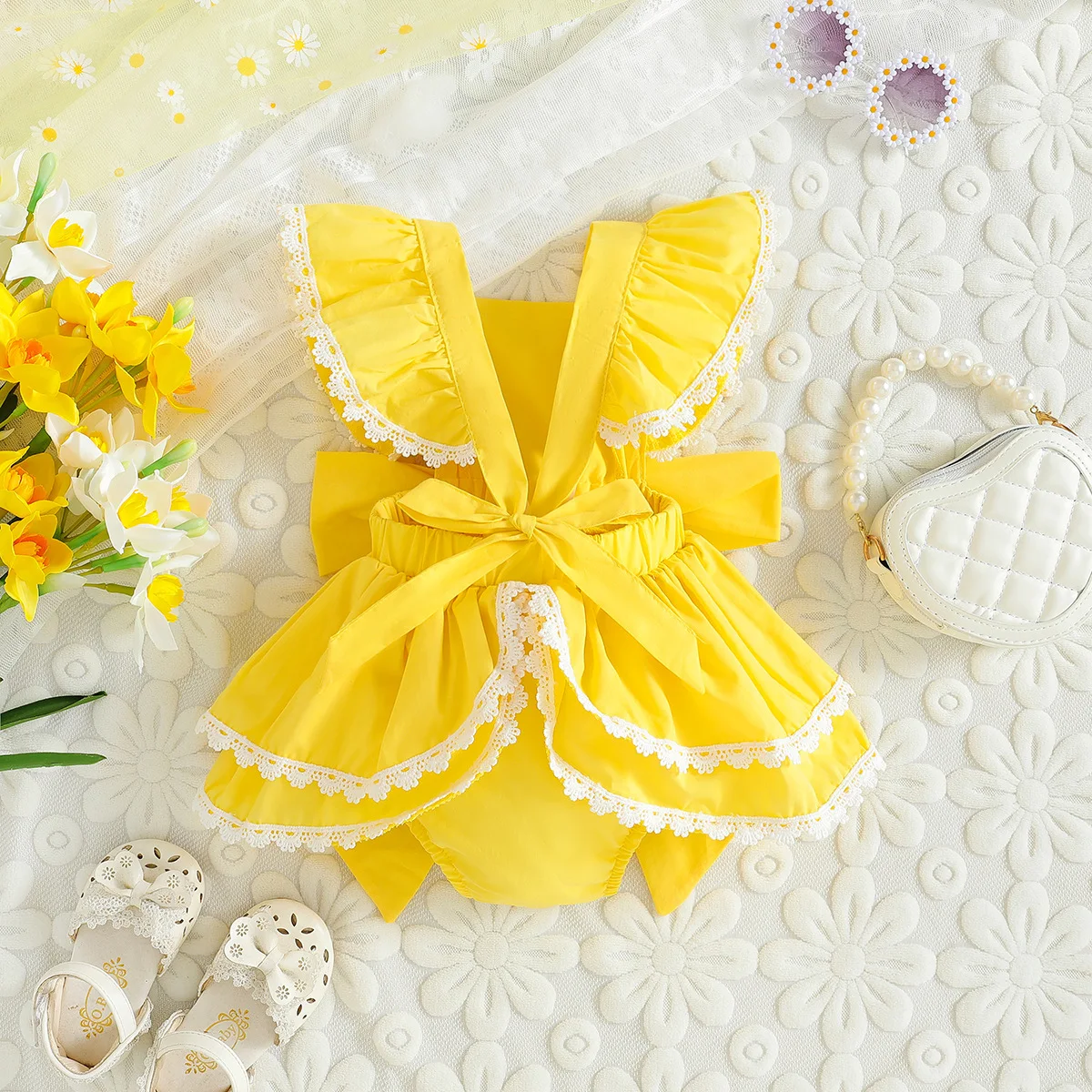 Title 3, Bow Princess Harper Baby Sweet Lotus Edge Jumps...