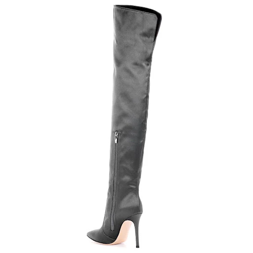 Title 3, Temperament Grey Sardine Side Zipper Pointed To...
