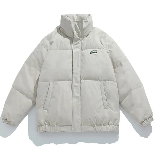Title 10, Thickened Down Padded Coat Trendy Printed Bread...