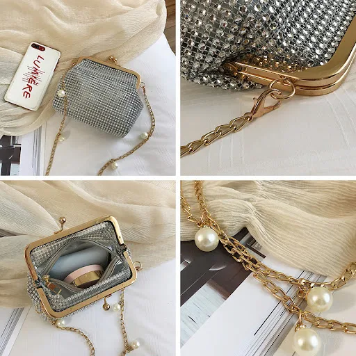 Title 6, Versatile water drill clip chain shoulder bag. ...