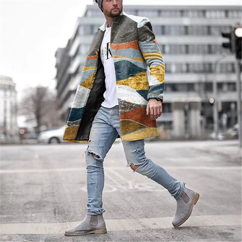 Title 3, Mens lapel casual loose winter coat. Stay warm...