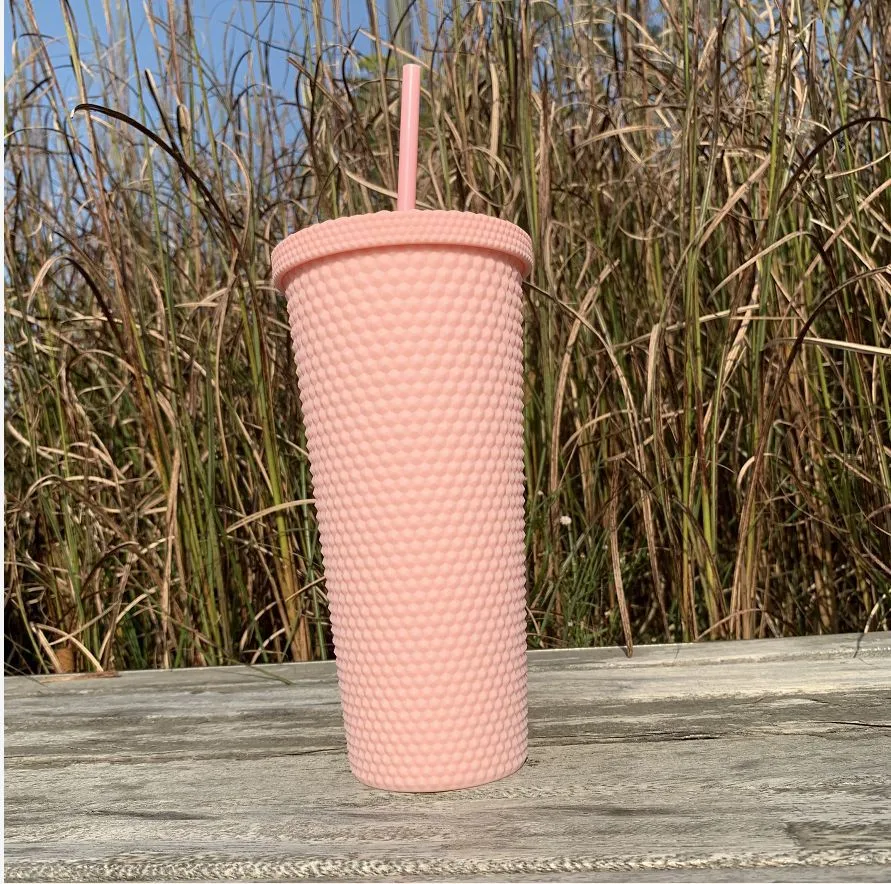 Title 20, Outdoor dubbele plastic beker met rietje voor k...