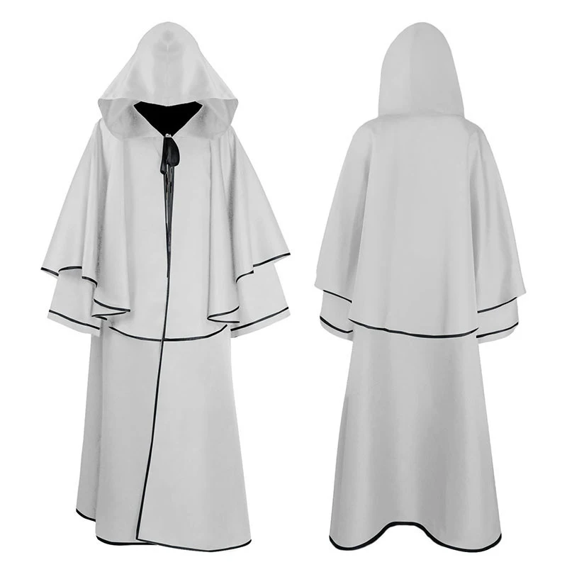 Halloween Ball Dress Up Death Cloak Medieval Hoodie Cloak Costume Perfect for Parties, Cosplay, and Themed Events — photo 15