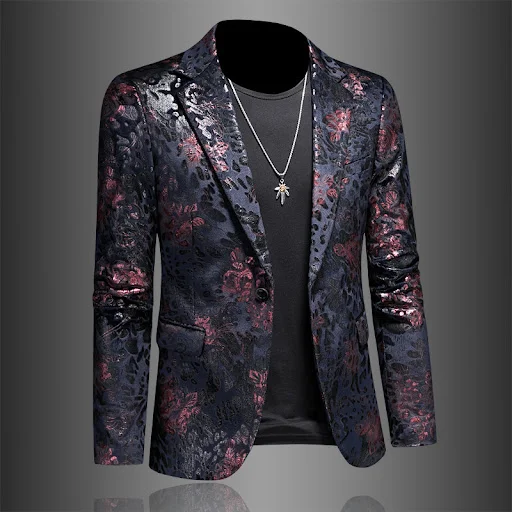 Title 7, Blazer masculino coreano. Casaco de terno elega...