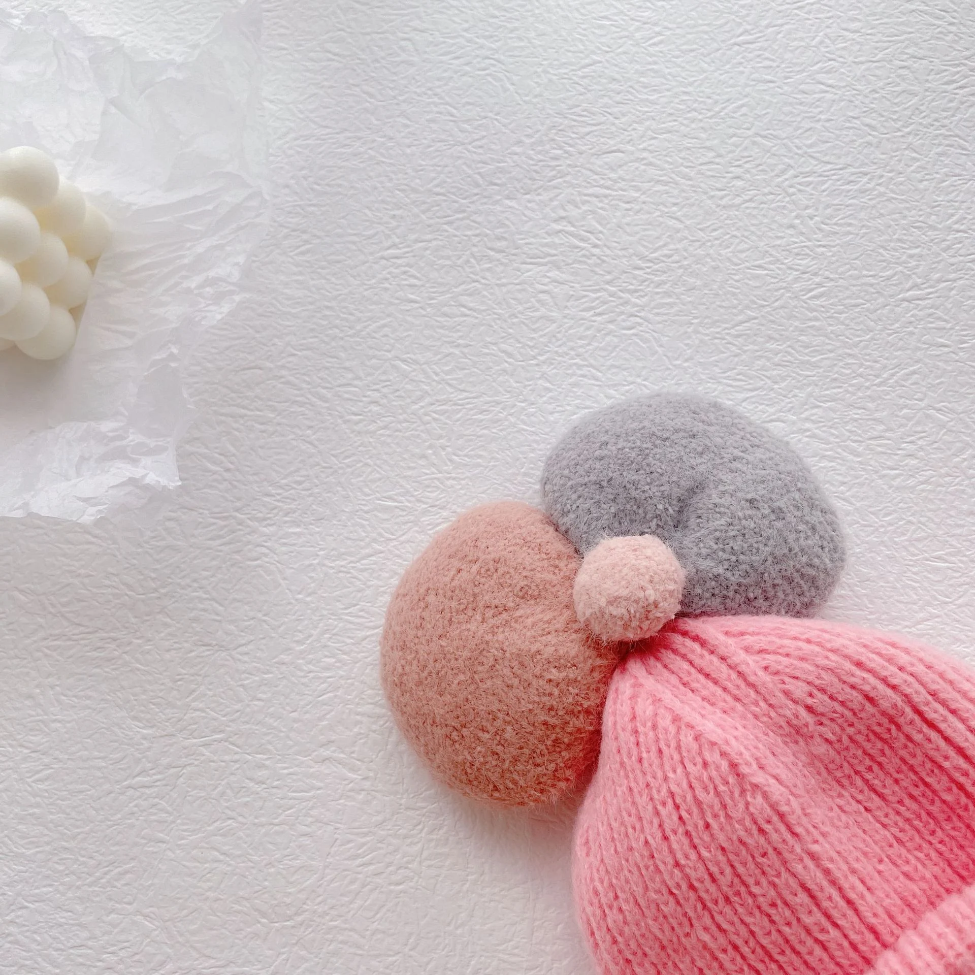 Title 4, Childrens Princess Bow Knitted Woolen Hat, war...