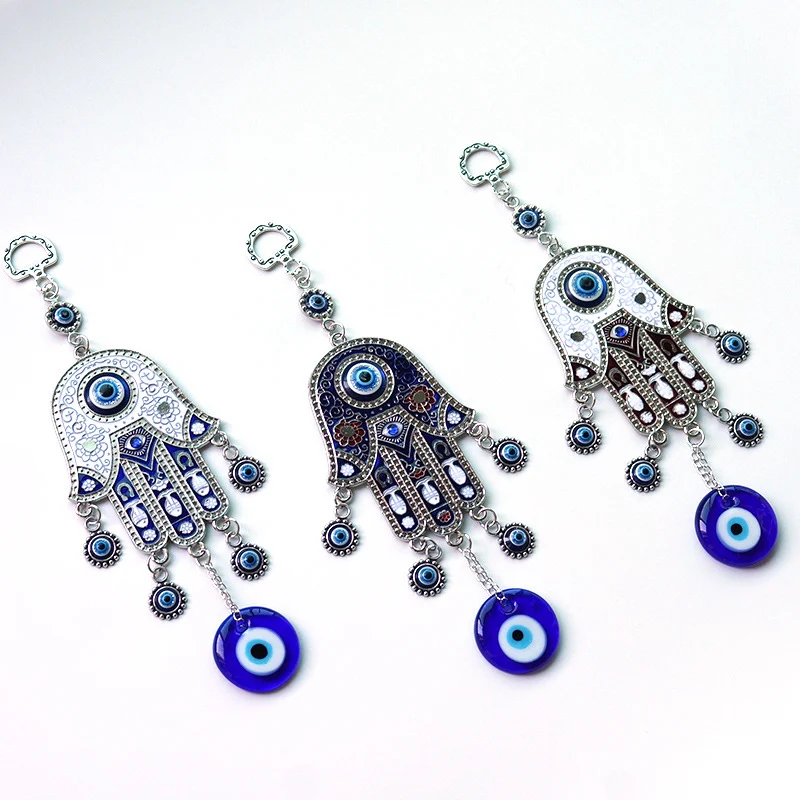 Title 1, Blue Eyes Ornament Fatima Hand Alloy Pendant Pr...