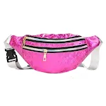 Pochete holográfica de dois bolsos, perfeita para guardar seus itens essenciais com estilo e segurança, ideal para festivais e viagens. — foto 6