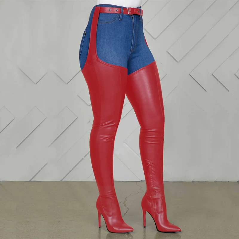Title 4, European & American Style Over The Knee Boots f...
